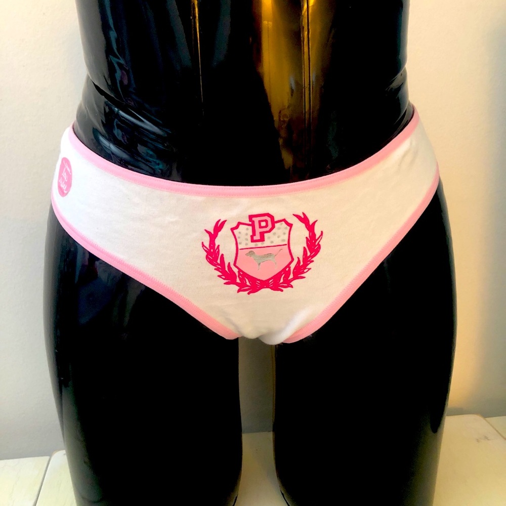 NWT VTG Victoria’s Secret Pink Dog Cotton Thong